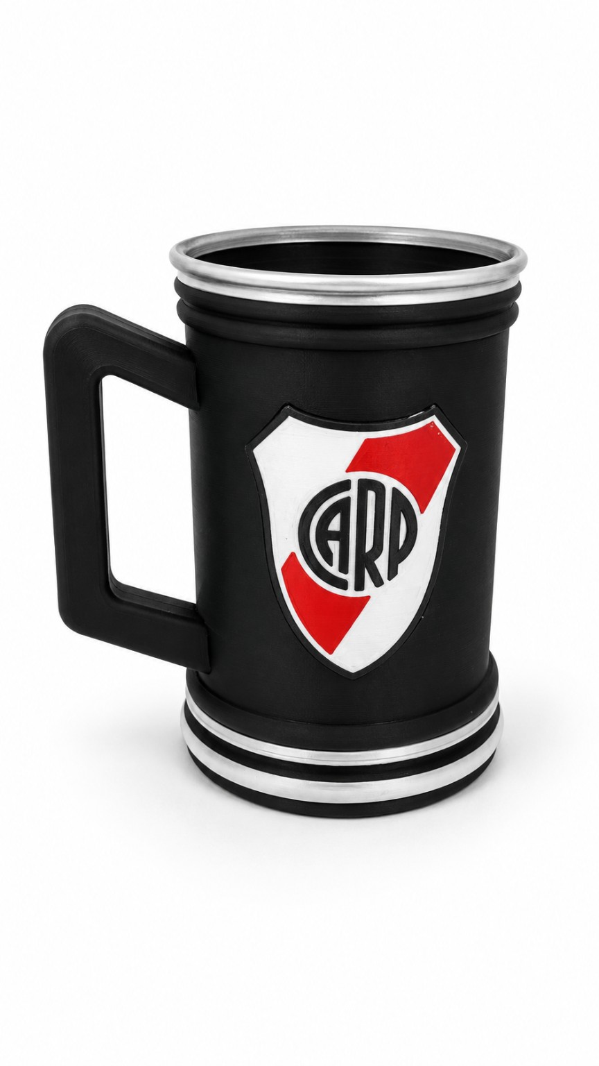 Jarra negra de River impresa en 3D